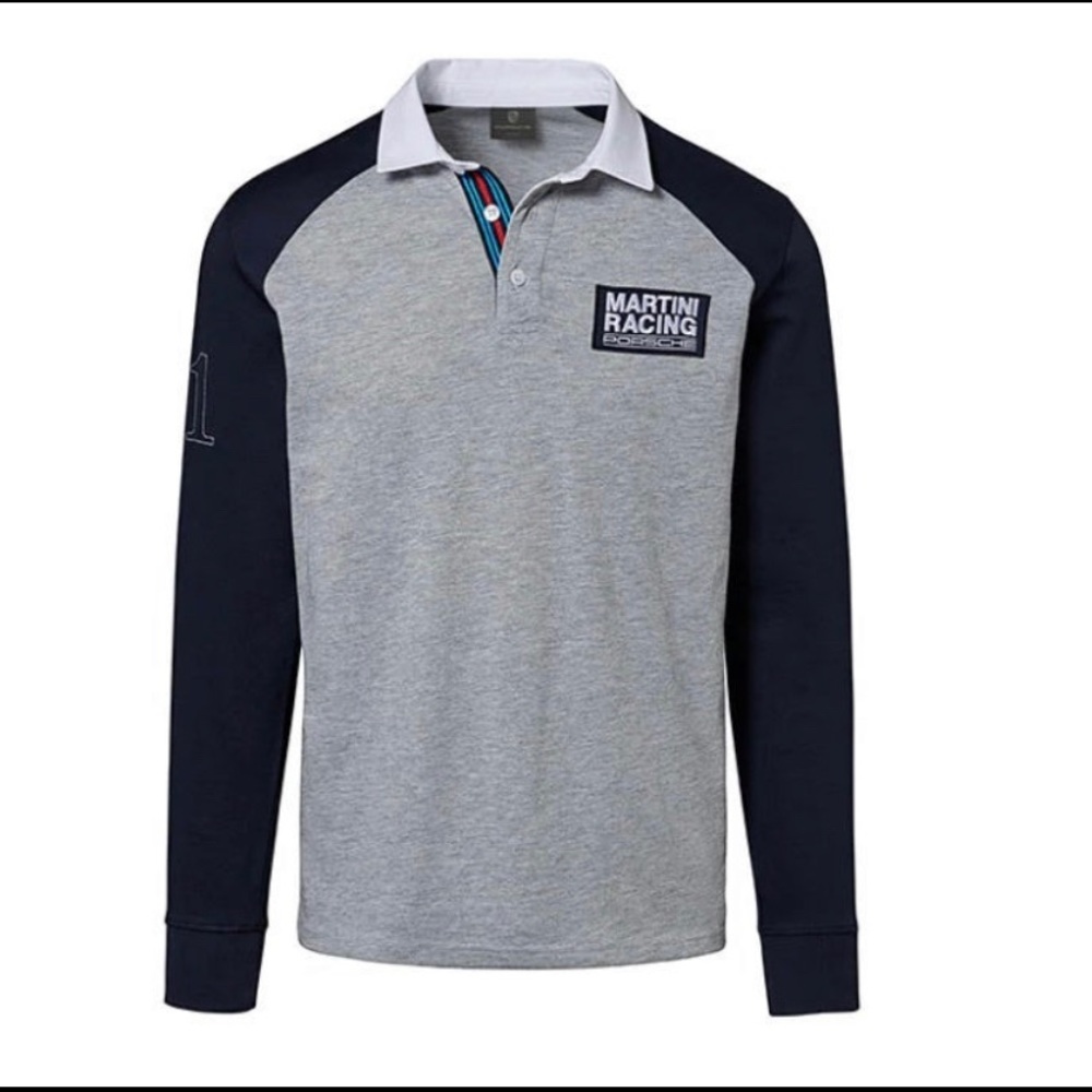MARTINI RACING Porsche Men’s Rugby Shirt size US large